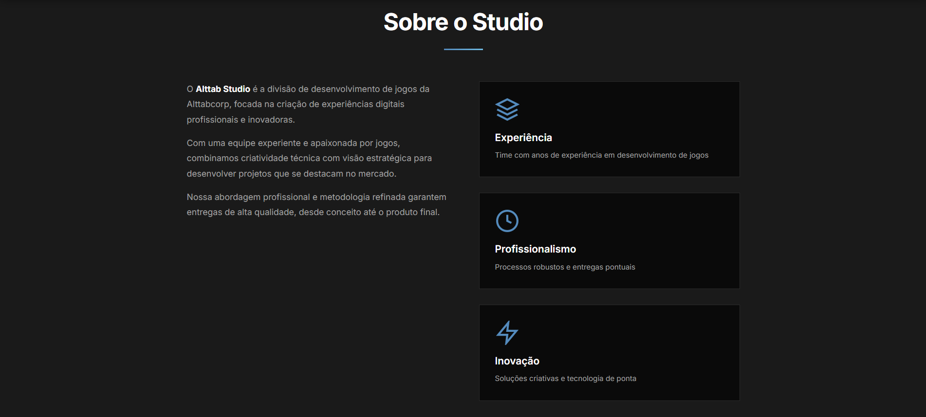 Alttab Studio - Sobre