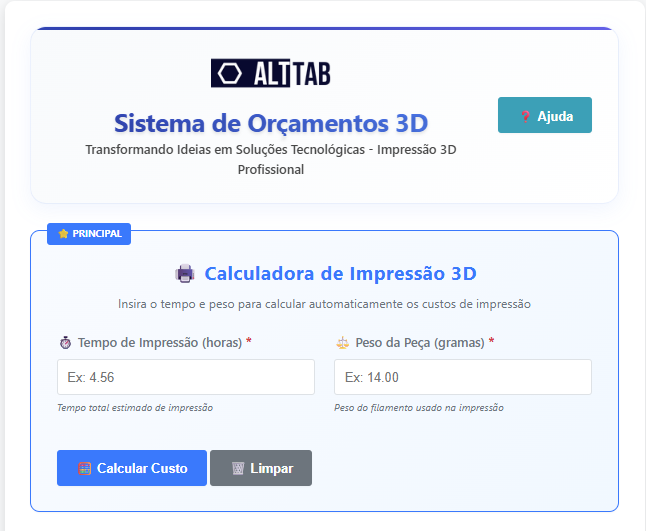 3D - Formulário